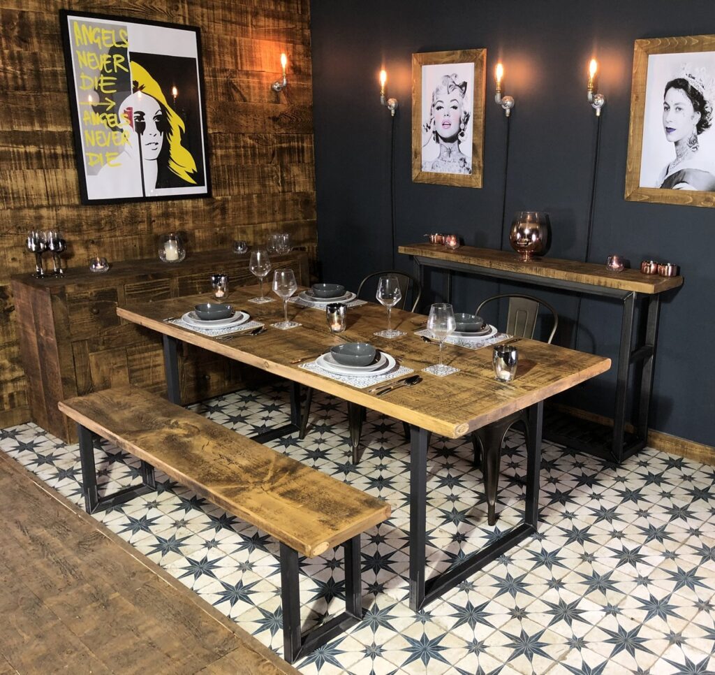 Shop 'U Base' Dining Table and FREE Bench Storm Interiors